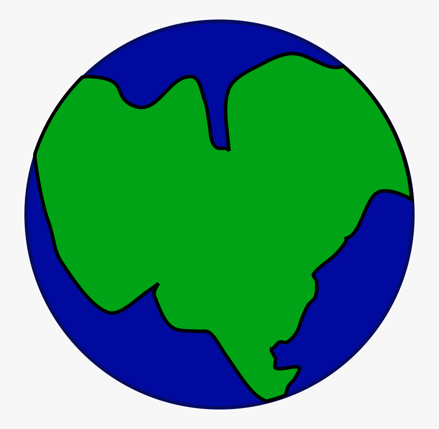 Earth As One Big Continent, Transparent Clipart