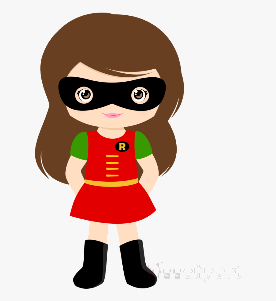 Superhero Batman Cartoon Transparent Image Clipart - Cute Girl Superhero Png, Transparent Clipart
