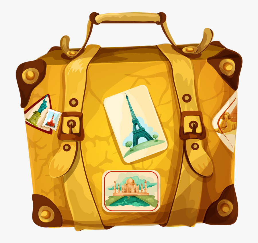 Suitcase Clipart, Transparent Clipart