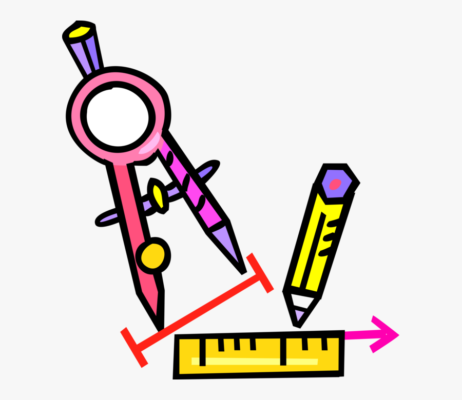 Transparent Ruler Clipart - Compass And Ruler Clipart, Transparent Clipart