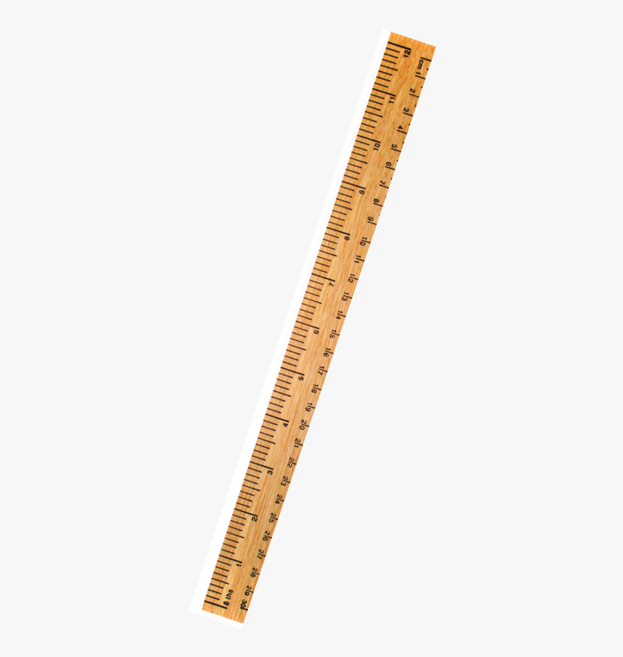 Wooden Ruler Ruler - Ruler, Transparent Clipart