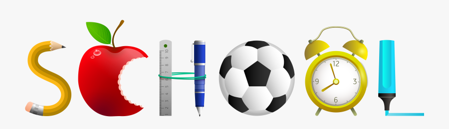 Football Field Ruler Clipart - Transparent Background Schools Png, Transparent Clipart