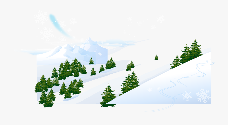 Mountains Clipart Snowing - Happy Holidays Newsletter, Transparent Clipart