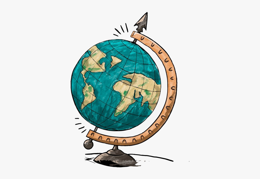 Globe Cartoon Earth Travel Architecture Clipart Image - Earth Clipart, Transparent Clipart