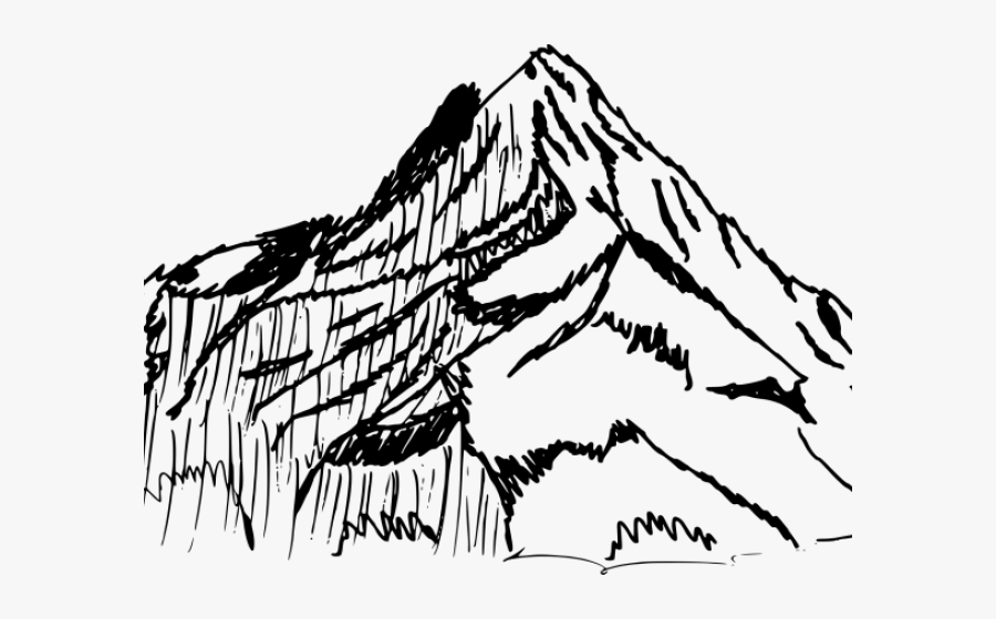 Drawn Volcano Transparent - Drawing, Transparent Clipart