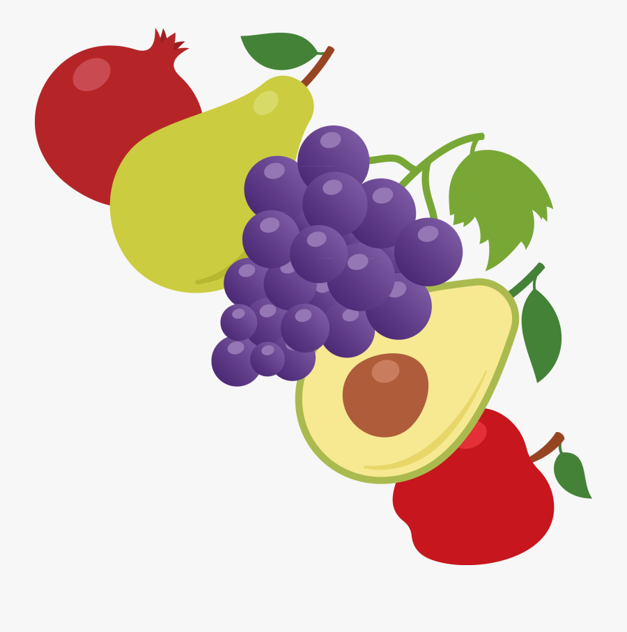 Grapes Clipart Purple Apple - Grape, Transparent Clipart