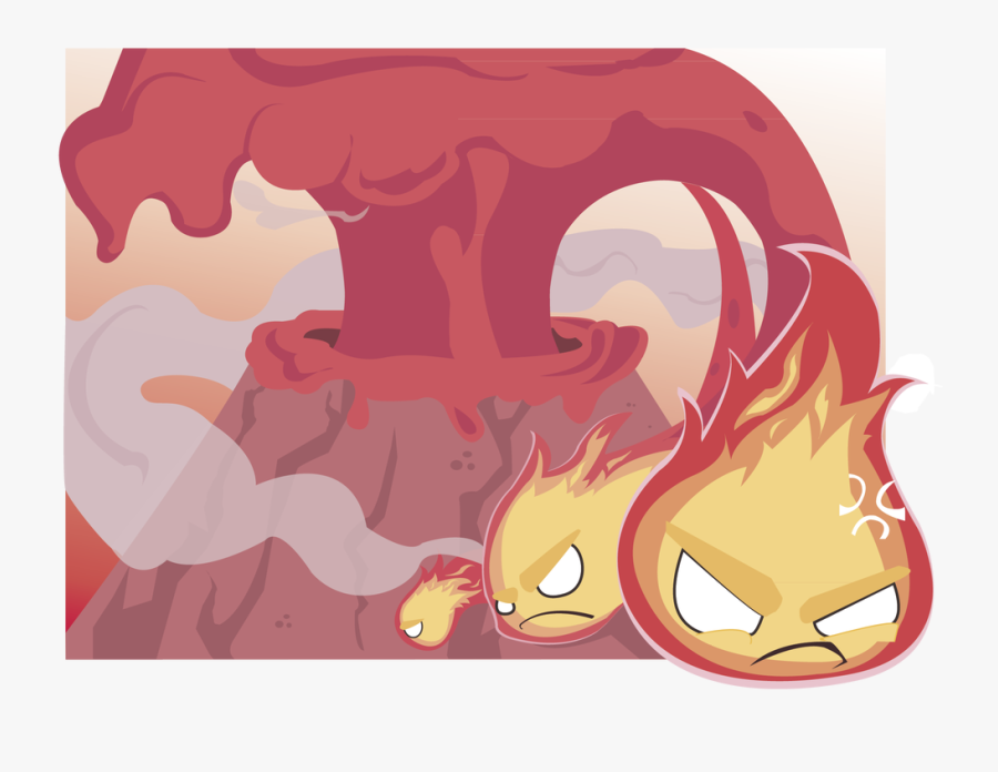 Volcano Clipart Angry - Illustration, Transparent Clipart