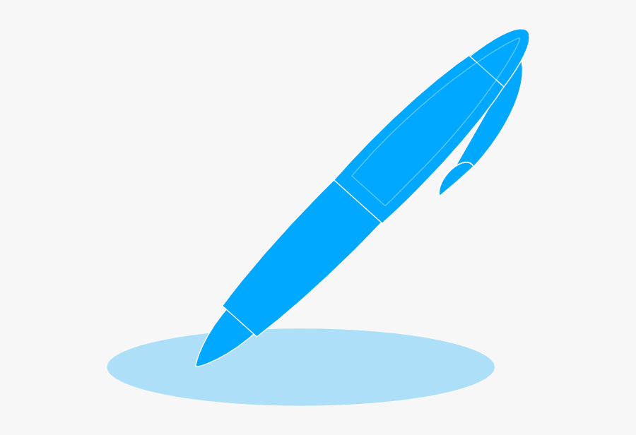 Blue Pen Svg Clip Arts - Blue Pen Clipart, Transparent Clipart