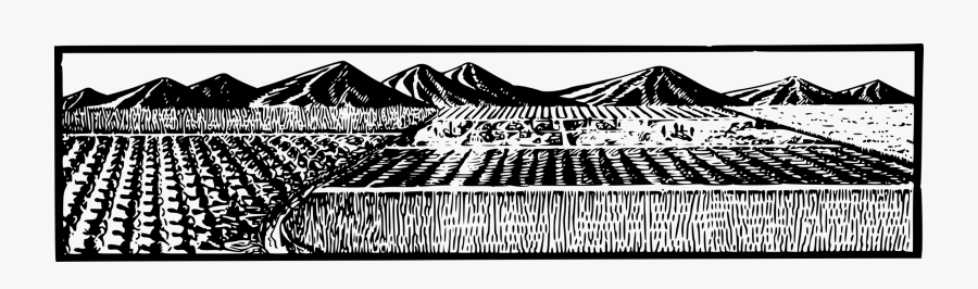 Farm Fields Png Black - Hard Row To Hoe Idiom Meaning, Transparent Clipart