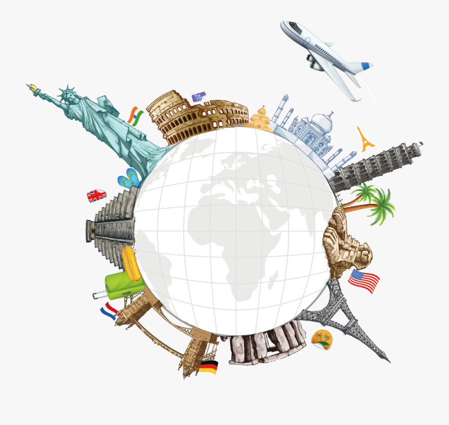 World Travel Clip Art - Travel Poster Background Hd, Transparent Clipart
