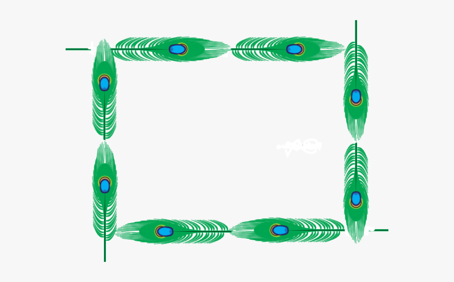 Page Border Feathers Png, Transparent Clipart