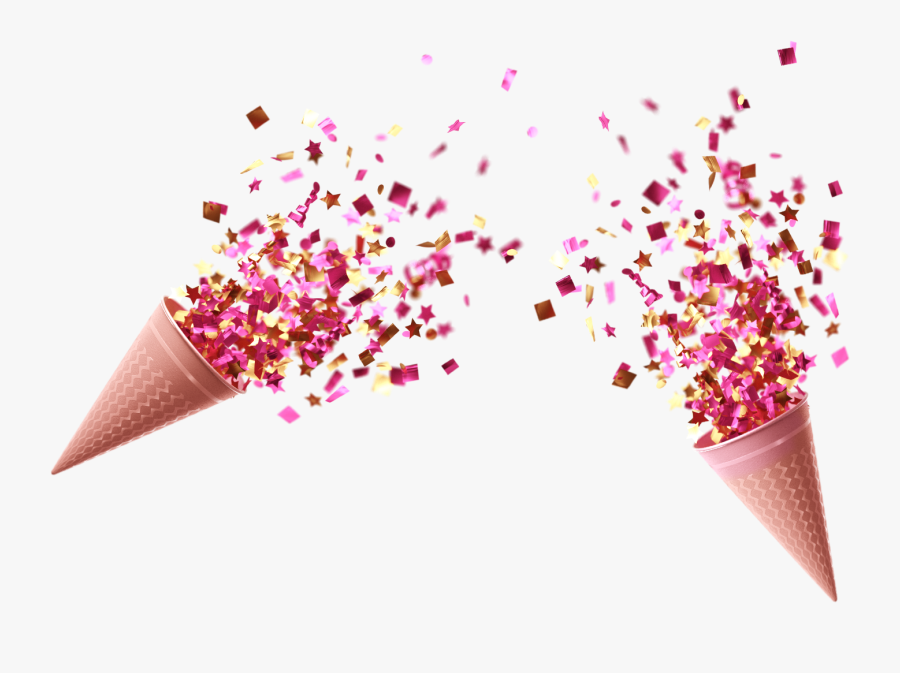 Party Confetti Png - Transparent Background Confetti Cannon, Transparent Clipart