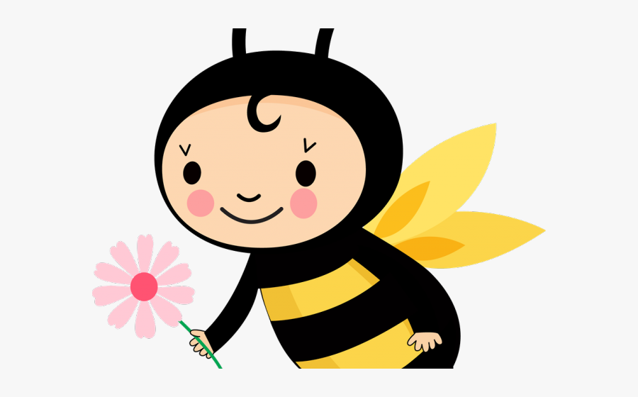 Abelha Com Flor Desenho, Transparent Clipart