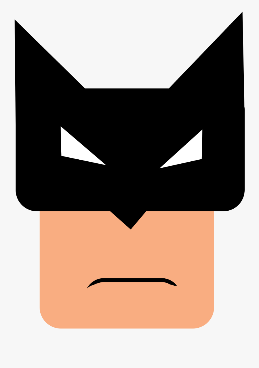 Clip Art Batman Face Clipart - Cartoon, Transparent Clipart