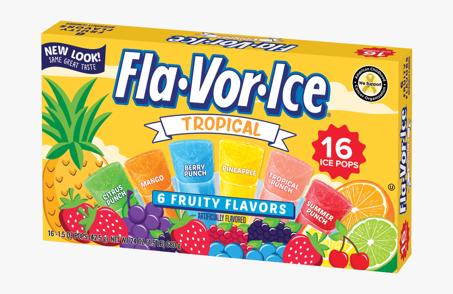 Grapes Clipart Popsicle - Flavor Ice Tropical Flavors, Transparent Clipart