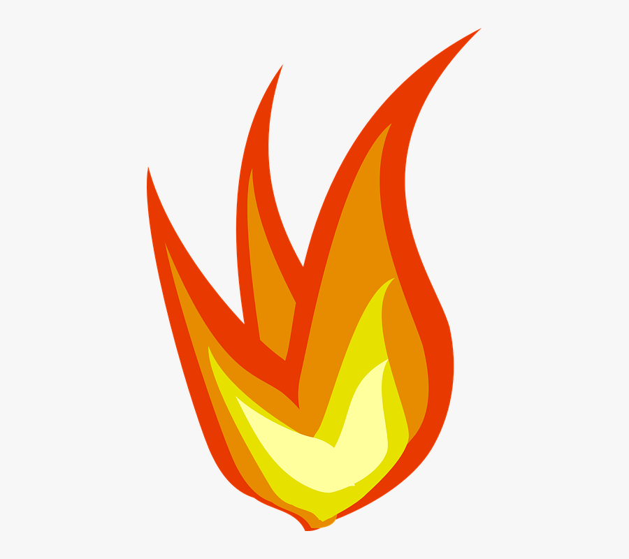 Fire Flames Clipart Heat - Cartoon Fire Gif Png, Transparent Clipart