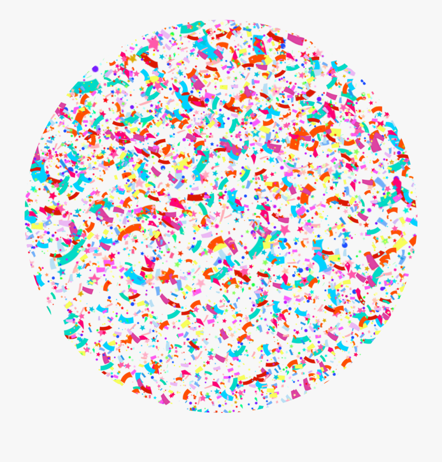 #confetti #circle #background #freetoedit - Circle, Transparent Clipart