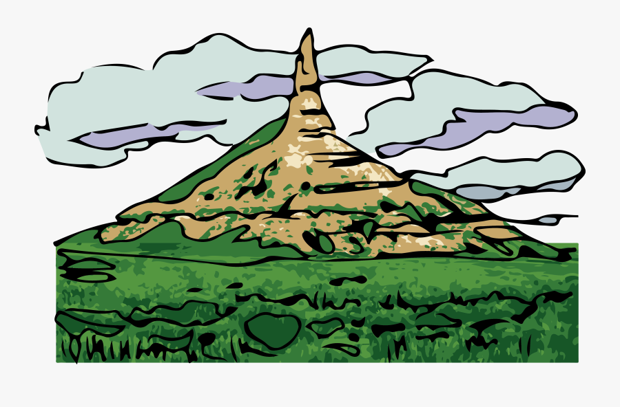 Collection Of Free Africa Drawing Scenery Download - Nebraska Chimney Rock Clipart, Transparent Clipart