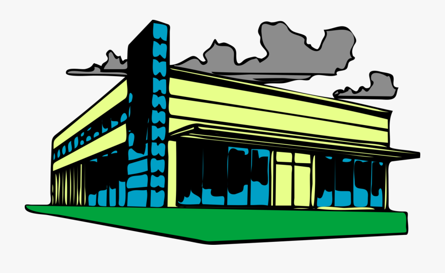 School Building Clipart - Commercial Real Estate Clip Art, Transparent Clipart