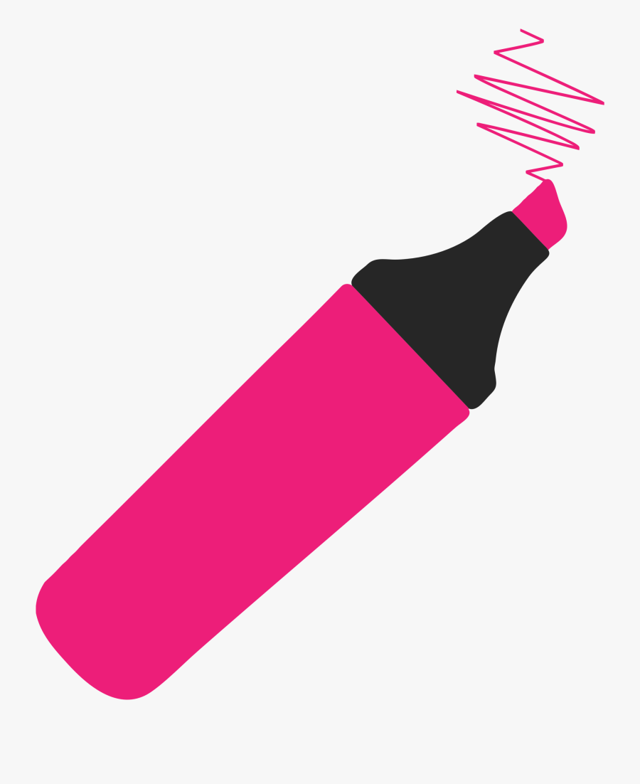 Color Pen Cliparts Clip Art Library - Highlighter Pen Clip Art, Transparent Clipart