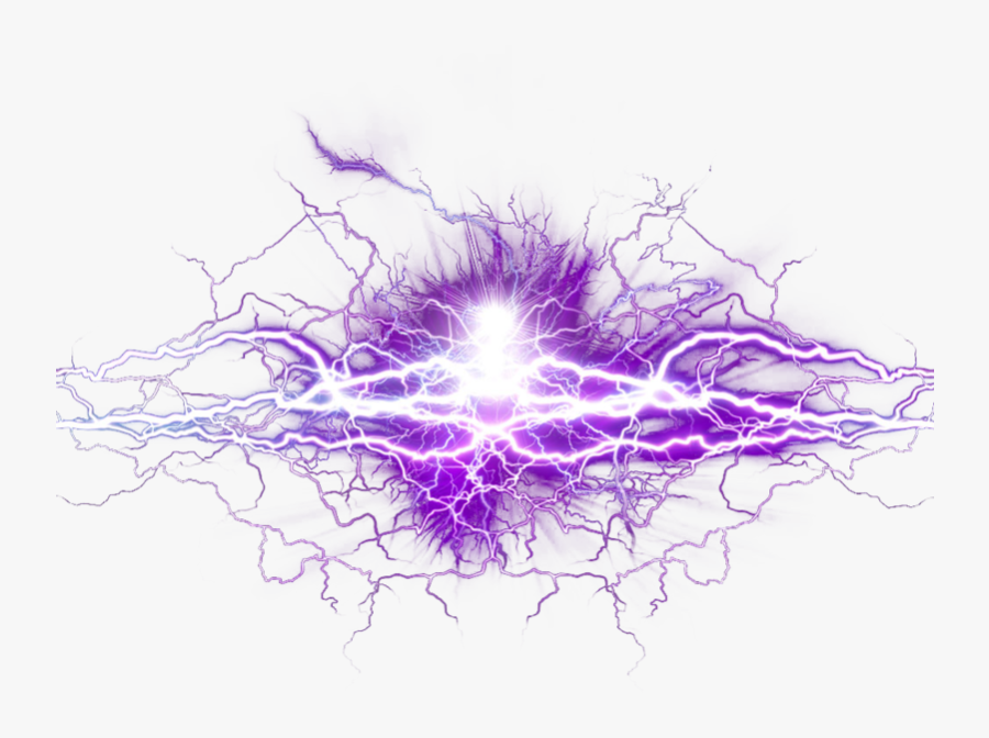 Lightning Clipart Symmetrical - Transparent Background Purple Lightning Png, Transparent Clipart