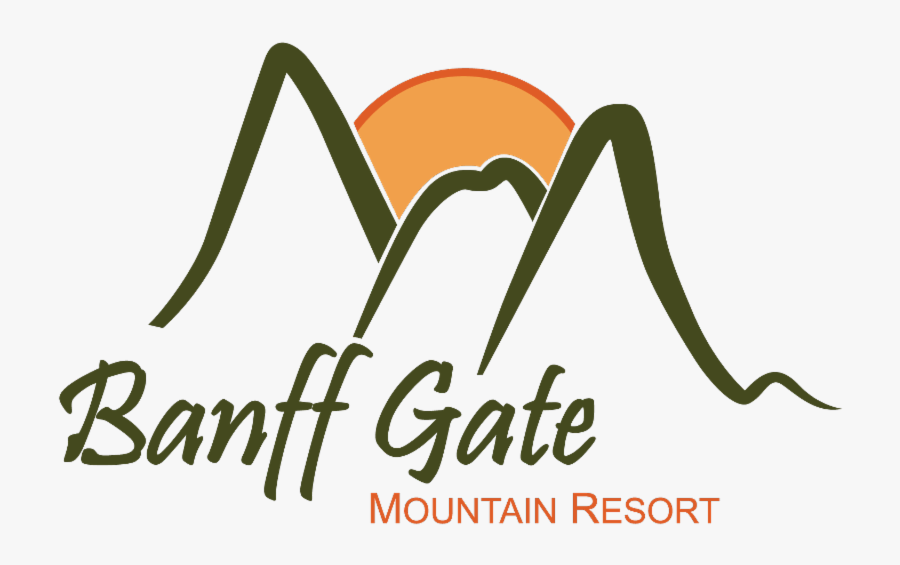 Mountains Clipart Banff - Banff Gate Mountain Resort Logo, Transparent Clipart