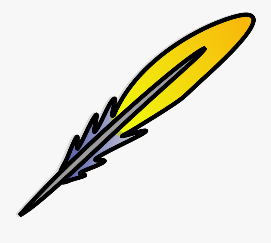 Feather Quill Writing - Quill Clipart Black And White, Transparent Clipart