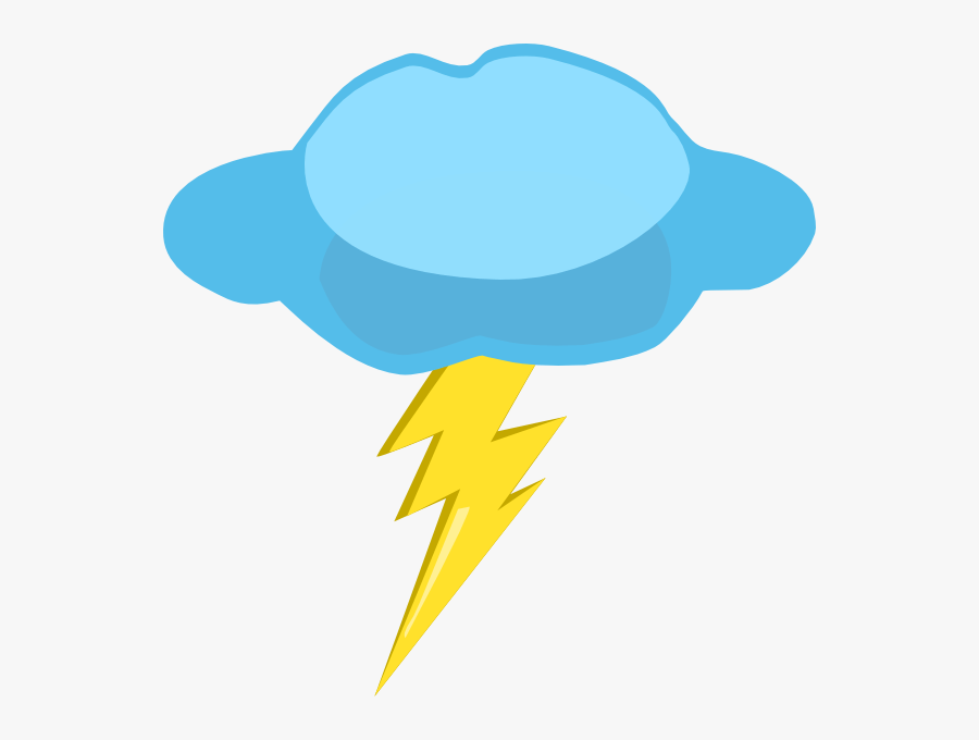 Clouds And Lightning Clipart - Clipart Images Of Lightning, Transparent Clipart