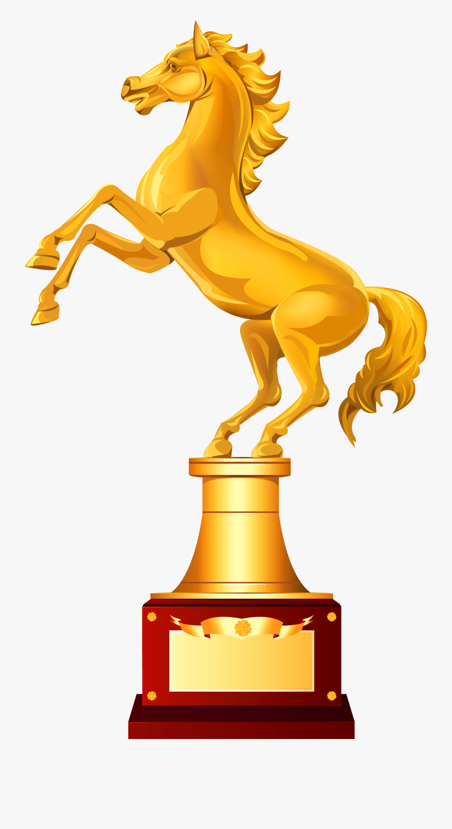 Golden Trophy Png Image - Horse Trophy Clipart, Transparent Clipart
