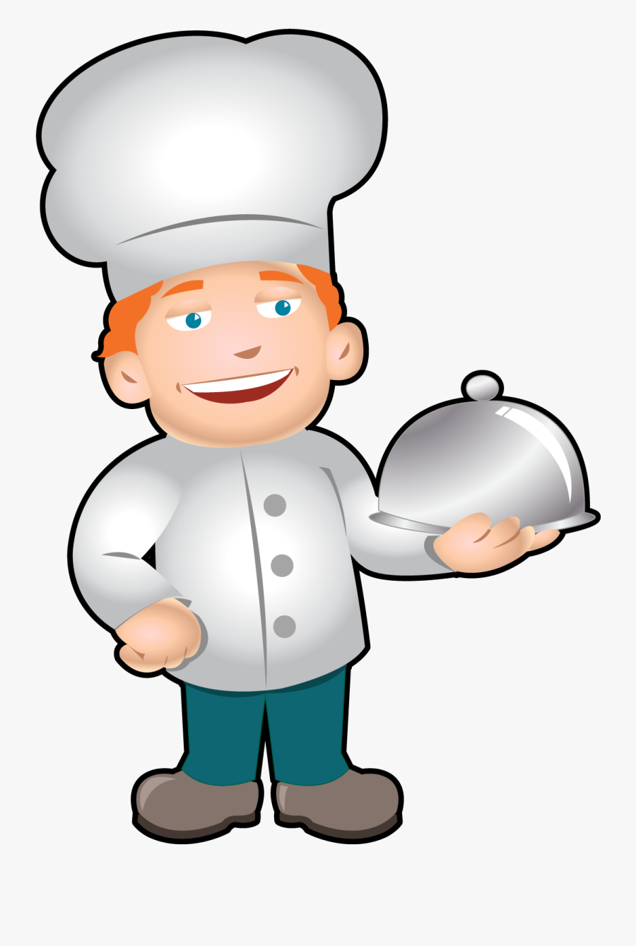 Clip Art Of Chef - Chef Cartoon Transparent Background, Transparent Clipart