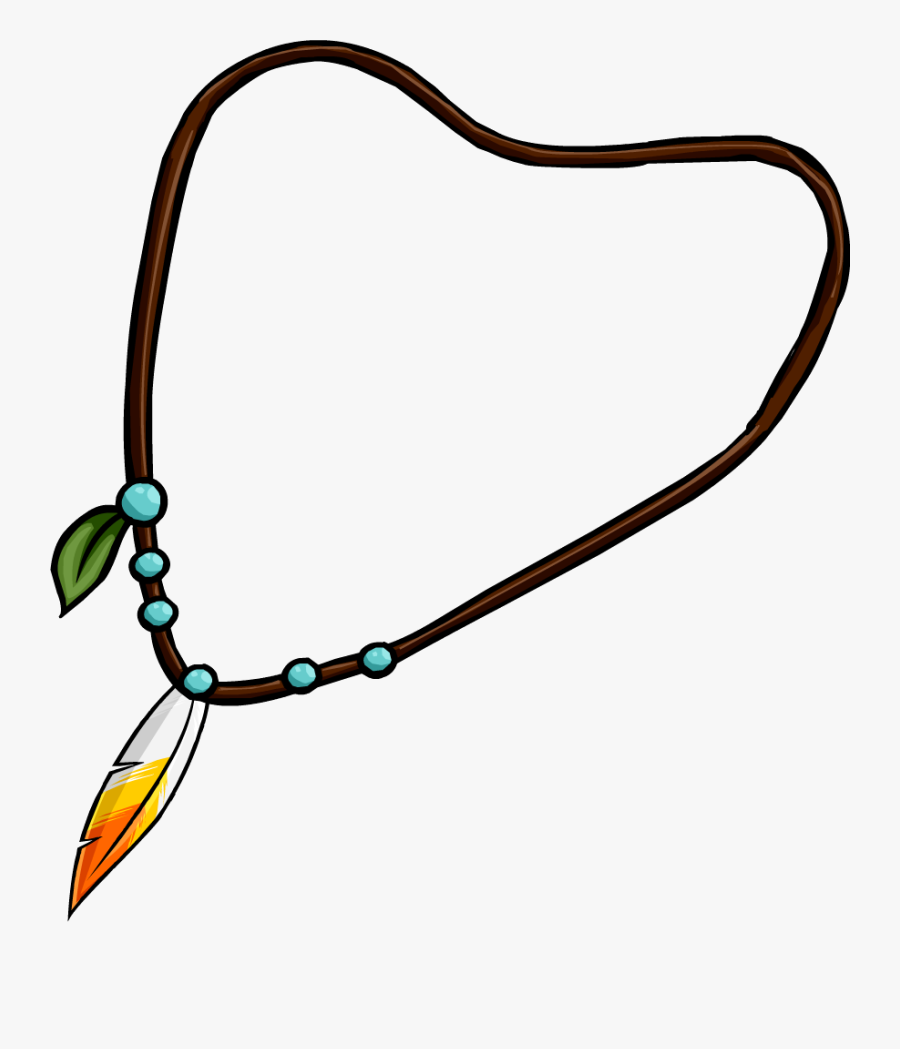 Feather Necklace Icon, Transparent Clipart