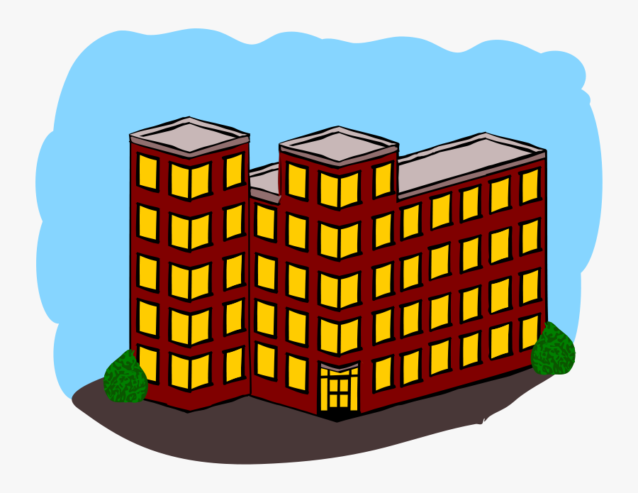 Home Building Clipart Kid - Apartment Clipart, Transparent Clipart