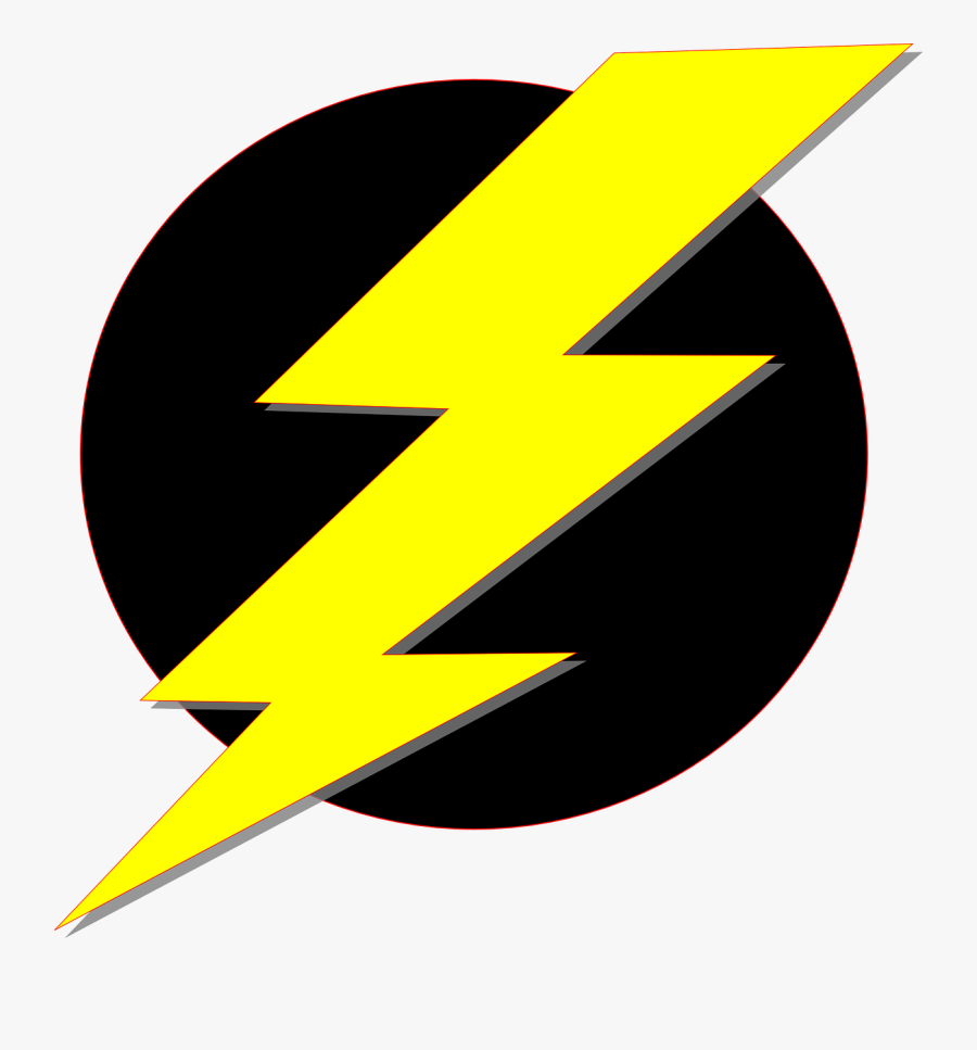 Lightning Flash Electricity High - Red Lightning Logo, Transparent Clipart
