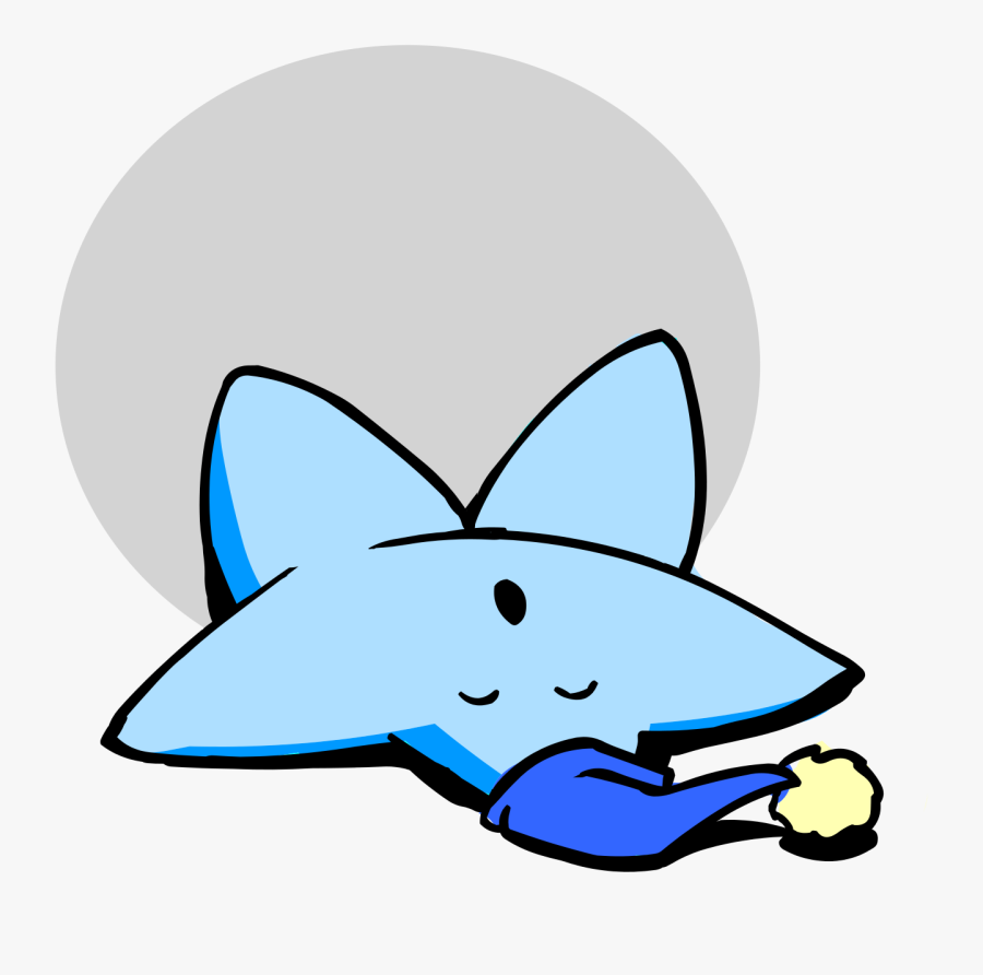 Sleeping Bear Clipart - Cartoon Sleeping Starfish, Transparent Clipart