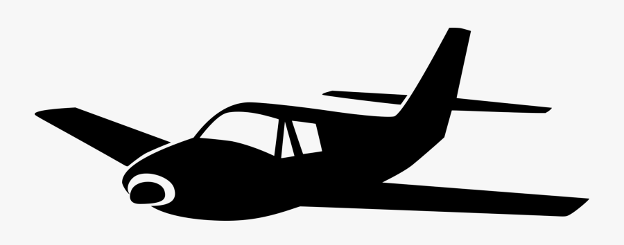Silhouette,monochrome Photography,air Travel - Fixed Wing Aircraft Logo, Transparent Clipart