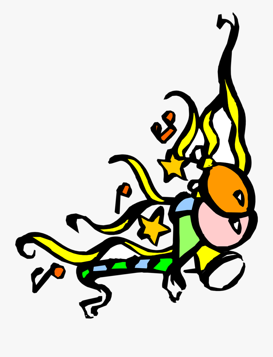 Clip Art Balloons And Confetti - Clip Art, Transparent Clipart