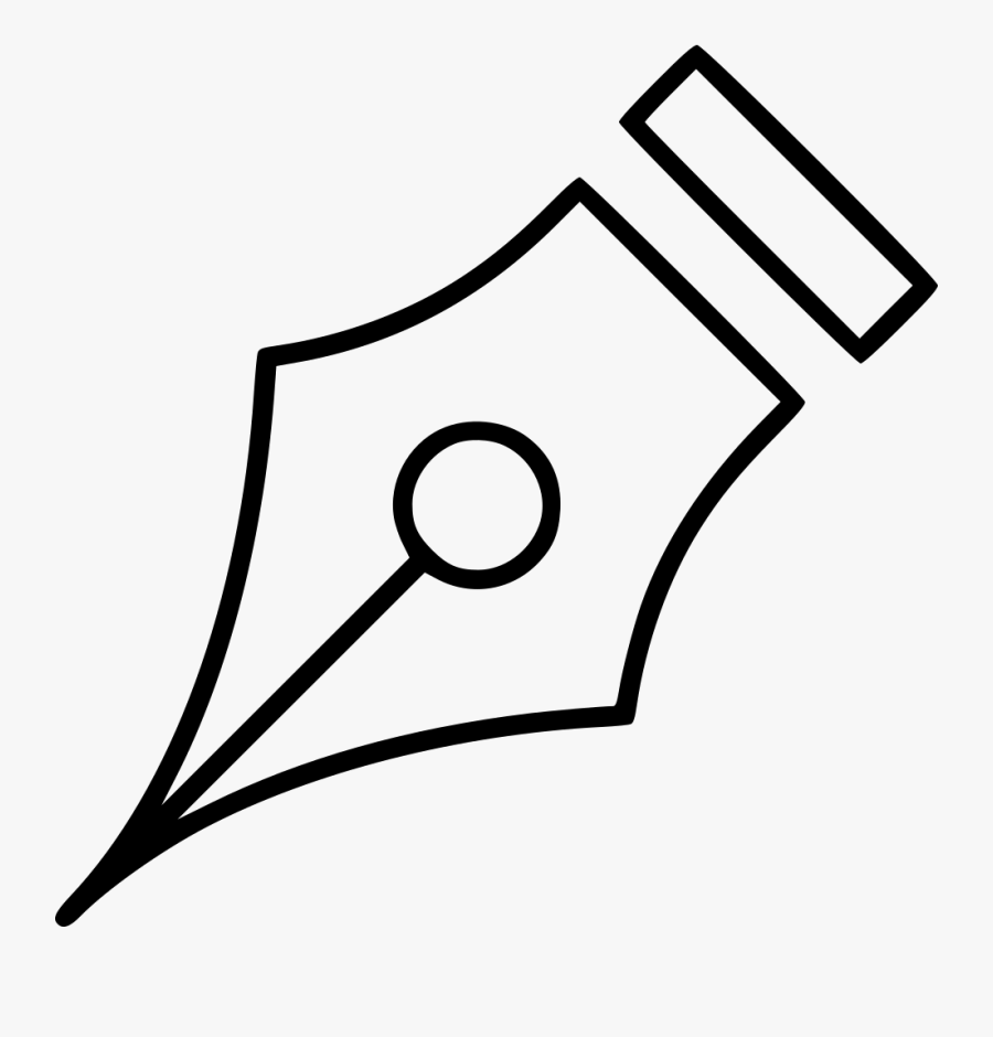 Clip Art Pen Clipart Black And White - Nib Black And White, Transparent Clipart