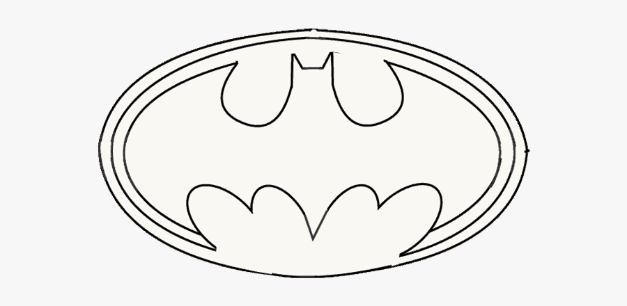 Clip Art Batman Logo Drawing - Cartoon, Transparent Clipart