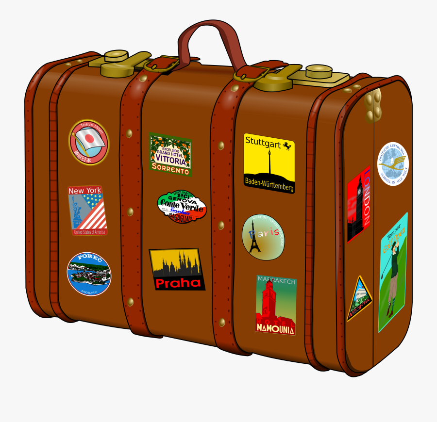 Dog With Suitcase Clipart - Suitcase Png Clipart, Transparent Clipart