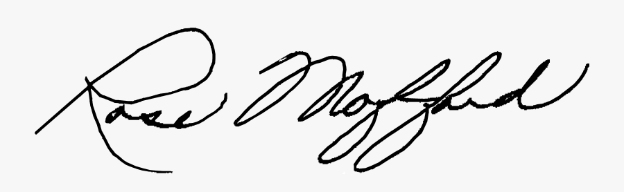 Pen Clipart Parent Signature - Rose Mofford Signature, Transparent Clipart