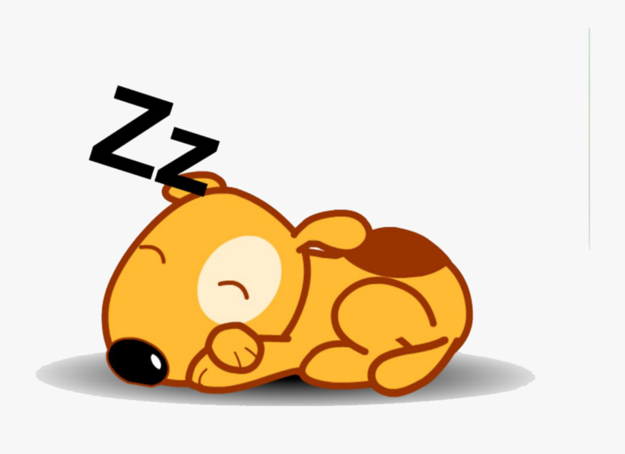 #ftestickers #clipart #dog #asleep #sleeping #cute - Sleeping Dog Cartoon Transparent, Transparent Clipart