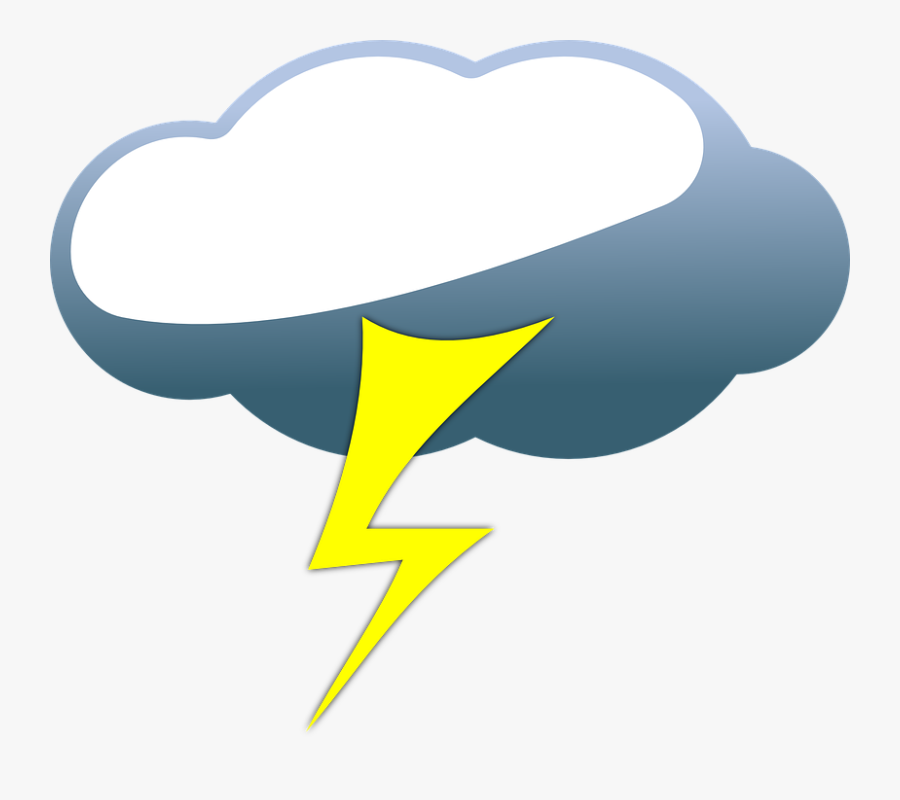 Storm Cartoon Best Miscl - Lightning Cloud Cartoon, Transparent Clipart
