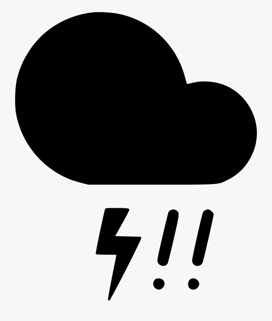 Transparent Lightning Clipart - Cloud Lightning Hail, Transparent Clipart