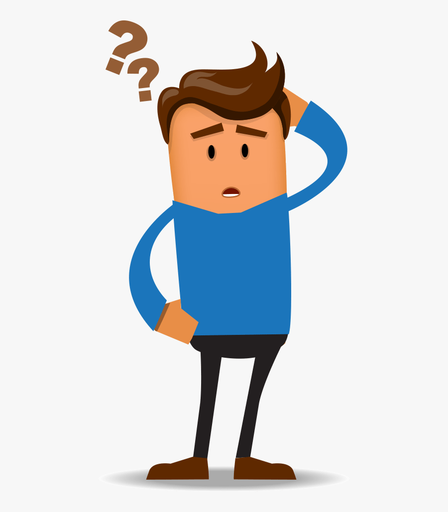 Service Industry Confused Sales Inventory Education - Omino Dubbioso Png, Transparent Clipart