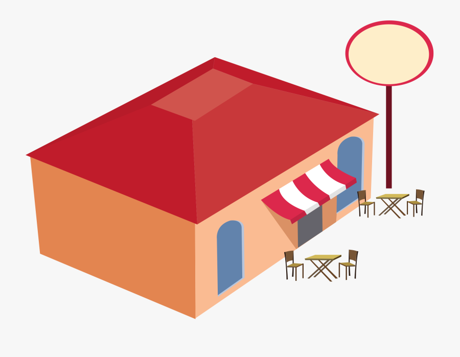 Dinner Clipart Diner Building - Transparent Restaurant Png, Transparent Clipart