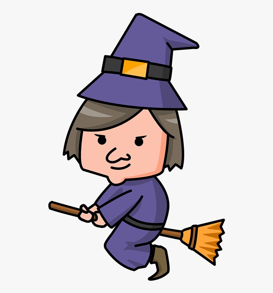 Witches Clip Art Clipart Image - Witch Cartoon Clipart, Transparent Clipart