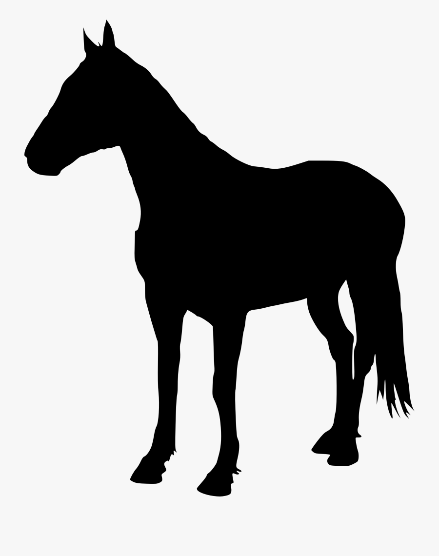 Paint Horse Silhouette At Getdrawings - Transparent Horse Silhouette Png, Transparent Clipart