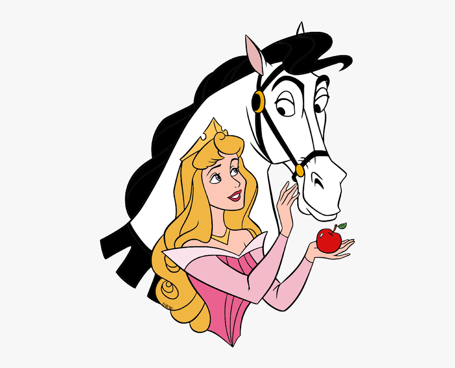Sleeping Beauty And Horse, Transparent Clipart