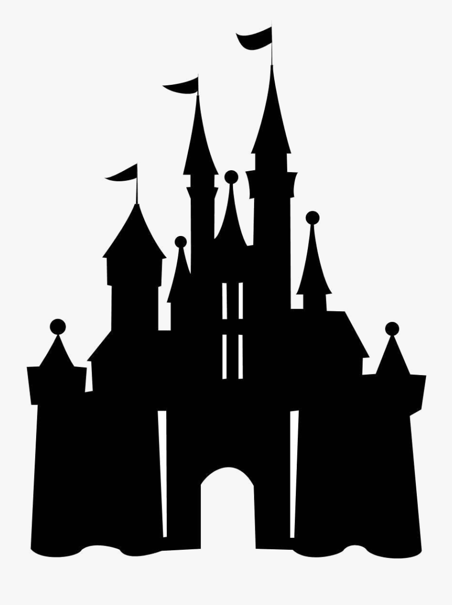 Cinderella Castle Sleeping Beauty Silhouette Disneyland - Silhouette Disney Castle, Transparent Clipart