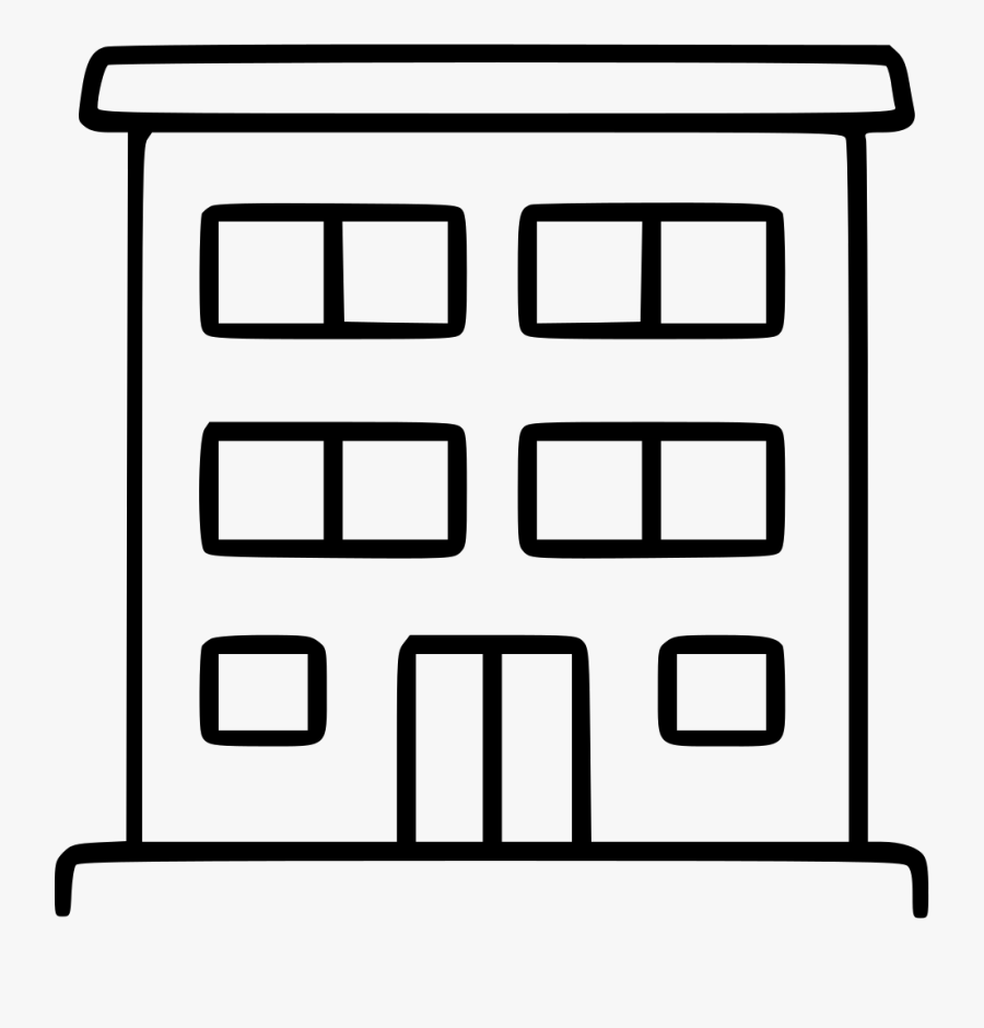 Residential Building Estate Housing Apartment Home - Residential Building Transparent, Transparent Clipart